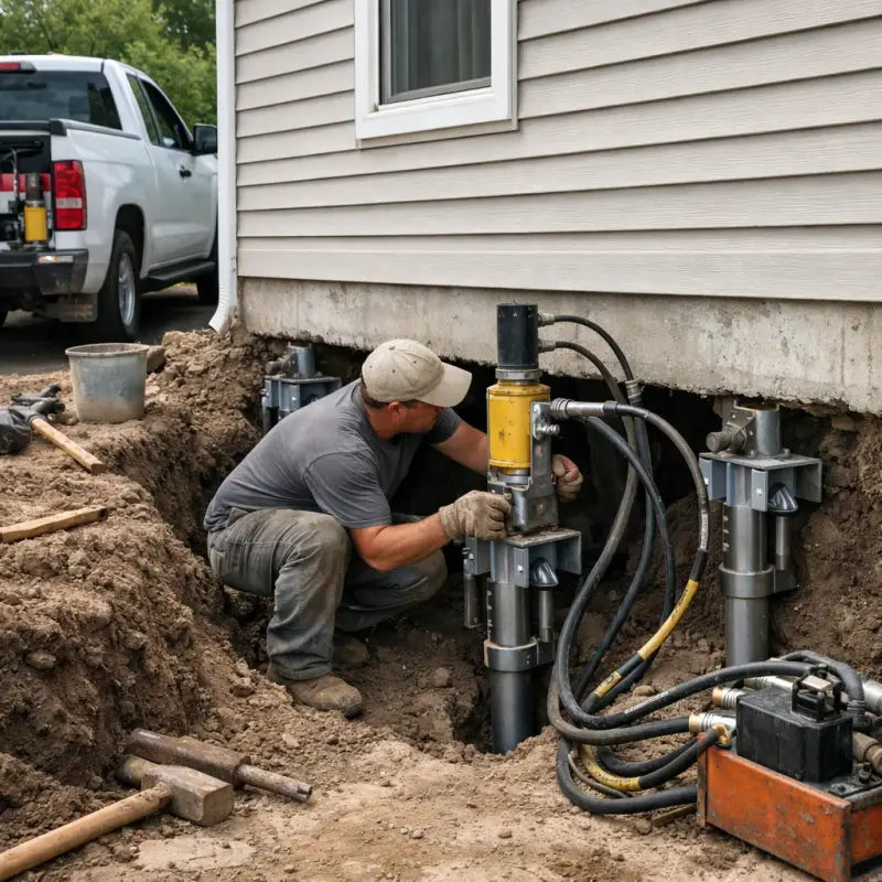 Helical Pier Installation Plainfield